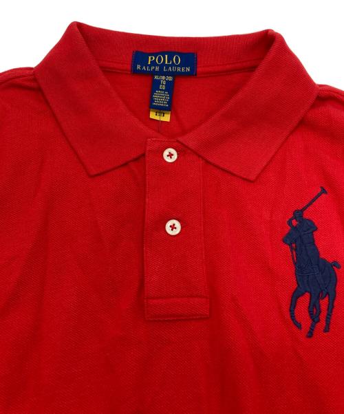 POLO RALPH LAUREN（ポロ・ラルフローレン）POLO RALPH LAUREN (ポロ・ラルフローレン) ビッグポニーポロシャツ レッド サイズ:SIZE キッズ170の古着・服飾アイテム