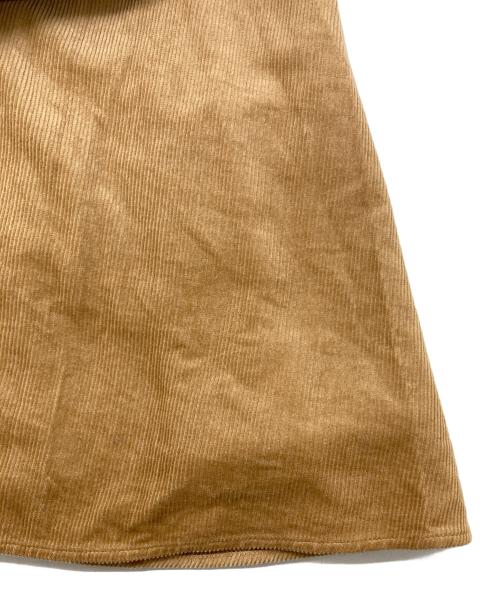 POLO RALPH LAUREN（ポロ・ラルフローレン）POLO RALPH LAUREN (ポロ・ラルフローレン) コーデュロイ ベルテッド シャツドレス ベージュ サイズ:8の古着・服飾アイテム