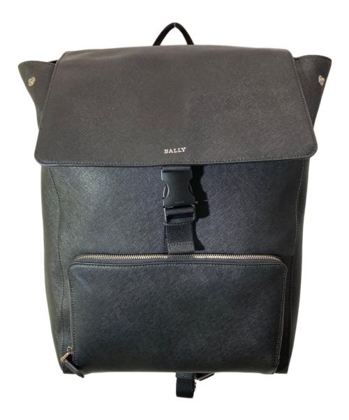 BALLY（バリー）BALLY (バリー) サフィアーノレザーバックパック ブラックの古着・服飾アイテム