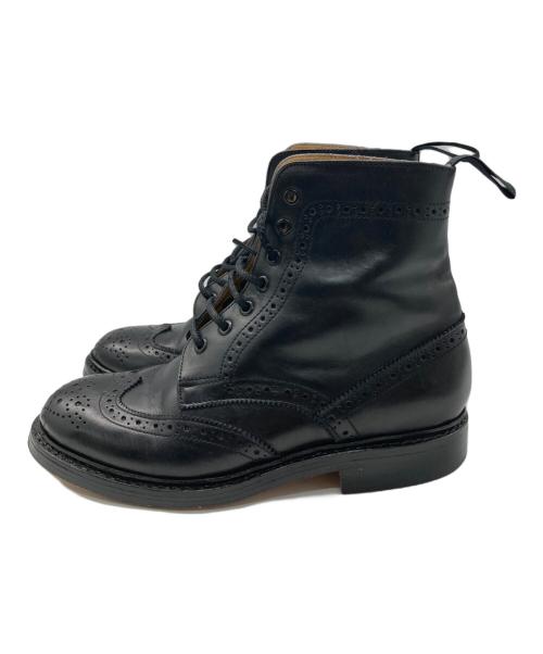 John White（ジョンホワイト）John White (ジョンホワイト) ウィングチップブーツ ブラック サイズ:6の古着・服飾アイテム