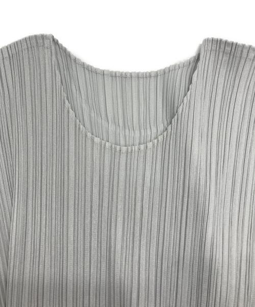 PLEATS PLEASE（プリーツプリーズ）PLEATS PLEASE (プリーツプリーズ) プリーツブラウス グレー サイズ:4の古着・服飾アイテム