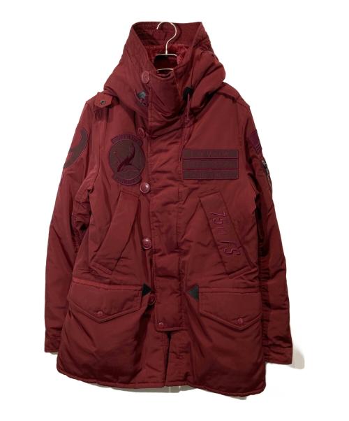 AVIREX（アヴィレックス）AVIREX (アヴィレックス) タイガーシャークス N-3B ジャケット レッド サイズ:Ⅿの古着・服飾アイテム