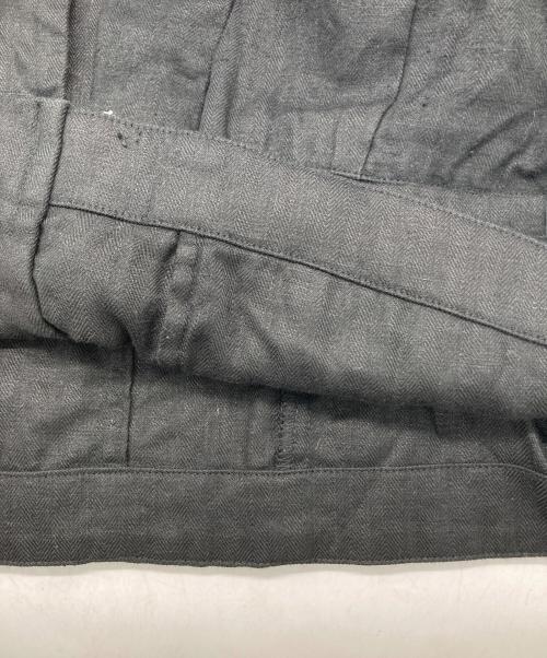 nest Robe（ネストローブ）nest Robe (ネストローブ) ダブルカラーリネンジャケット ブラック サイズ:下記参照の古着・服飾アイテム