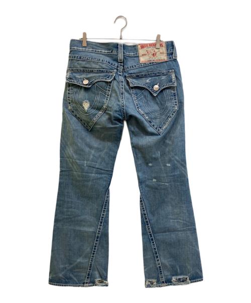 TRUE RELIGION（トゥルー レリジョン）TRUE RELIGION (トゥルー レリジョン) フレアデニムパンツ ブルー サイズ:W34の古着・服飾アイテム