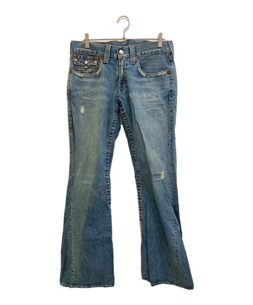 TRUE RELIGION（トゥルー レリジョン）TRUE RELIGION (トゥルー レリジョン) フレアデニムパンツ ブルー サイズ: W32の古着・服飾アイテム