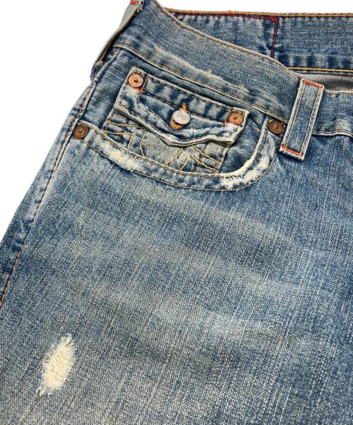 TRUE RELIGION（トゥルー レリジョン）TRUE RELIGION (トゥルー レリジョン) フレアデニムパンツ ブルー サイズ: W32の古着・服飾アイテム