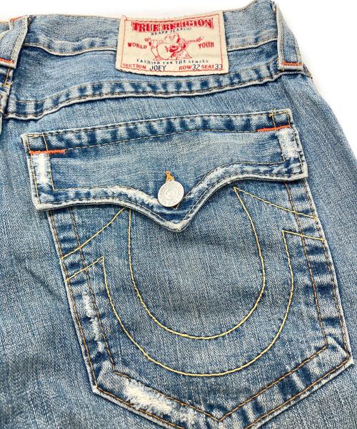 TRUE RELIGION（トゥルー レリジョン）TRUE RELIGION (トゥルー レリジョン) フレアデニムパンツ ブルー サイズ: W32の古着・服飾アイテム