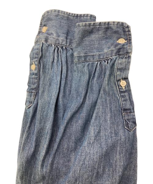 POLO RALPH LAUREN（ポロ・ラルフローレン）POLO RALPH LAUREN (ポロ・ラルフローレン) デニムボウタイブラウス インディゴ サイズ:6の古着・服飾アイテム