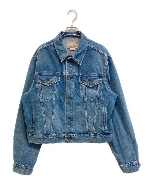 POLO RALPH LAUREN（ポロ・ラルフローレン）POLO RALPH LAUREN (ポロ・ラルフローレン) フェイデッド デニム トラッカー ジャケット インディゴ サイズ:Lの古着・服飾アイテム