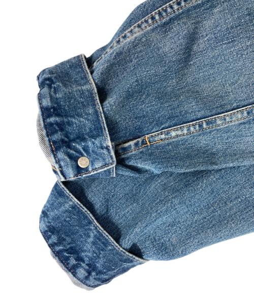 POLO RALPH LAUREN（ポロ・ラルフローレン）POLO RALPH LAUREN (ポロ・ラルフローレン) フェイデッド デニム トラッカー ジャケット インディゴ サイズ:Lの古着・服飾アイテム