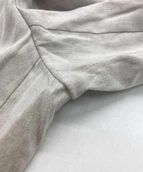 23区（ニジュウサンク）23区 (ニジュウサンク) 【洗える】リネンレーヨンストレッチ ダブル ジャケット ベージュ サイズ:46の古着・服飾アイテム