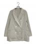 23区（ニジュウサンク）の古着「【洗える】リネンレーヨンストレッチ ダブル ジャケット」｜ベージュ