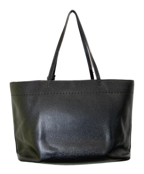 TORY BURCH（トリーバーチ）TORY BURCH (トリーバーチ) マックグロータッセルトートバッグ ブラックの古着・服飾アイテム