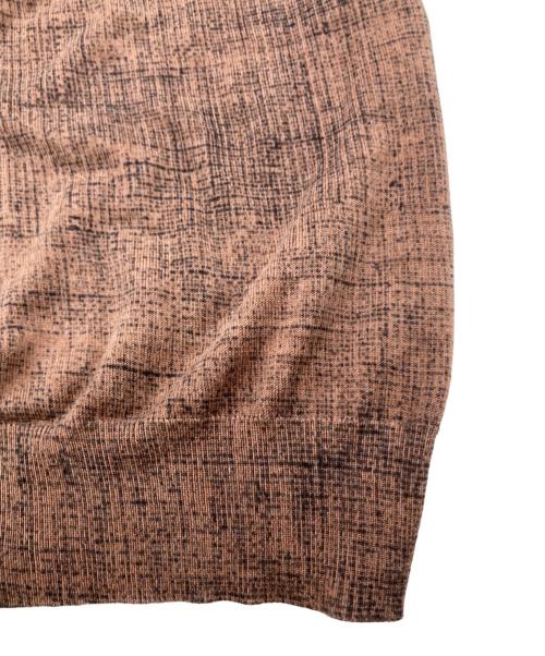 LOUIS VUITTON（ルイ ヴィトン）LOUIS VUITTON (ルイ ヴィトン) クルーネック刺繍カーディガン ブラウン サイズ:Ｓの古着・服飾アイテム