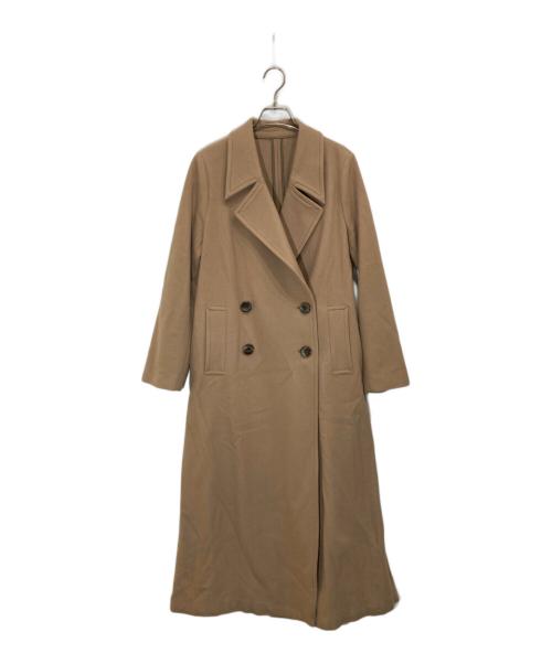 Ameri（アメリ）AMERI (アメリ) リトルフレアロングコート ベージュ サイズ:Sの古着・服飾アイテム