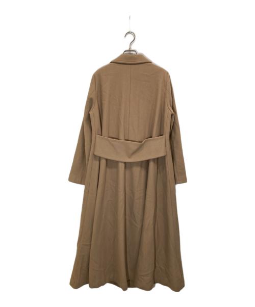 Ameri（アメリ）AMERI (アメリ) リトルフレアロングコート ベージュ サイズ:Sの古着・服飾アイテム