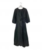 Curensologyカレンソロジー）の古着「WAYコットンリネンドレス ワンピース」｜ブラック