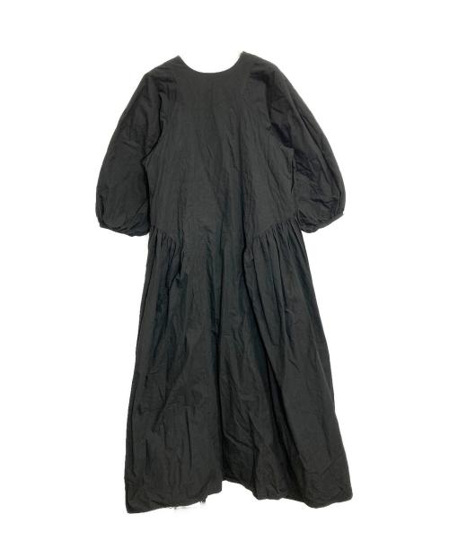 Curensology（カレンソロジー）Curensology (カレンソロジー) WAYコットンリネンドレス ワンピース ブラック サイズ:FREEの古着・服飾アイテム