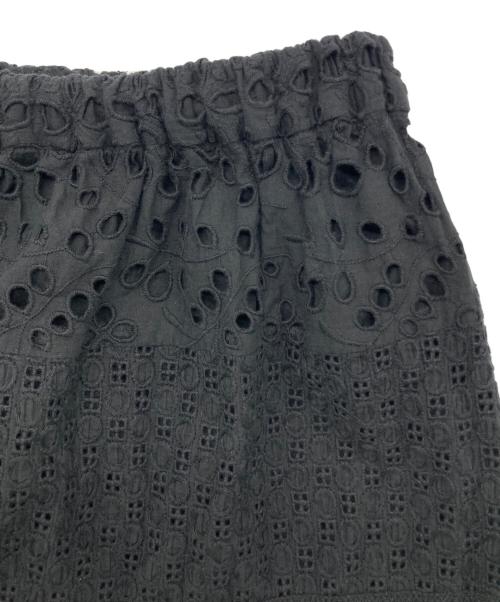IENA（イエナ）IENA (イエナ) コットンレースティアードスカート ブラック サイズ:36の古着・服飾アイテム