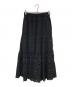 IENA（イエナ）の古着「コットンレースティアードスカート」｜ブラック