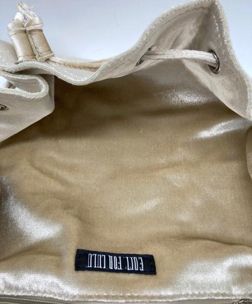 edit.for lulu（エディットフォールル）edit.for LuLu (エディットフォールル) velor weist bag ベージュの古着・服飾アイテム