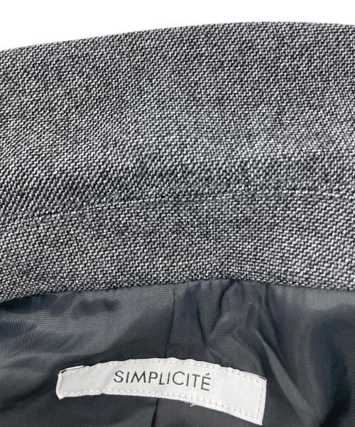 SIMPLICITE（シンプリシテ）simplicite (シンプリシテ) ジレ+2タックパンツセット グレー サイズ:下記参照の古着・服飾アイテム