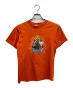 stussyステューシー）の古着「プリントTシャツ」｜オレンジ