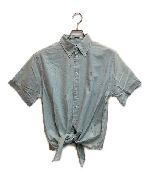 POLO RALPH LAUREN（ポロ・ラルフローレン）POLO RALPH LAUREN (ポロ・ラルフローレン) デニム半袖シャツ ブルー サイズ:Ⅿの古着・服飾アイテム