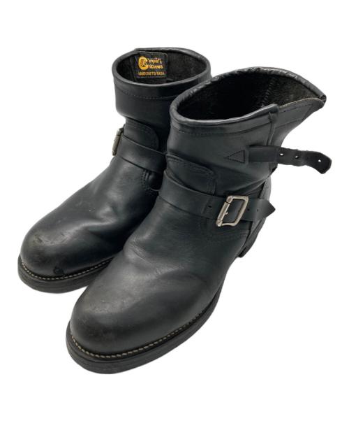 CHIPPEWA（チペワ）CHIPPEWA (チペワ) エンジニアブーツ ブラック サイズ:25.7表記有の古着・服飾アイテム