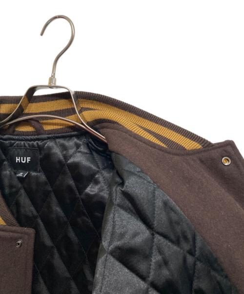 HUF（ハフ）HUF (ハフ) HARRISON VARSITY JACKET ブラウン サイズ:Ⅿの古着・服飾アイテム