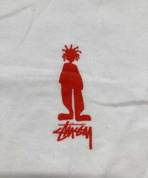 stussy（ステューシー）stussy (ステューシー) シャドーマンプリントTシャツ ホワイト サイズ:Sの古着・服飾アイテム