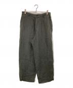 FOLLフォル）の古着「wet linen wardrobe trouser」｜グレー