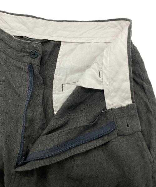 FOLL（フォル）FOLL (フォル) wet linen wardrobe trouser グレー サイズ:SIZE 2の古着・服飾アイテム
