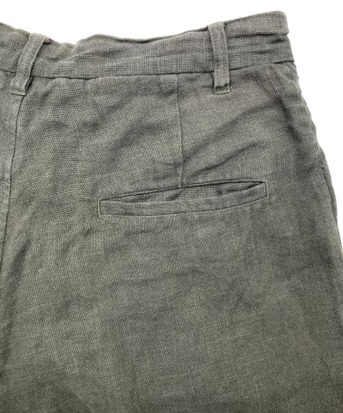 FOLL（フォル）FOLL (フォル) wet linen wardrobe trouser グレー サイズ:SIZE 2の古着・服飾アイテム