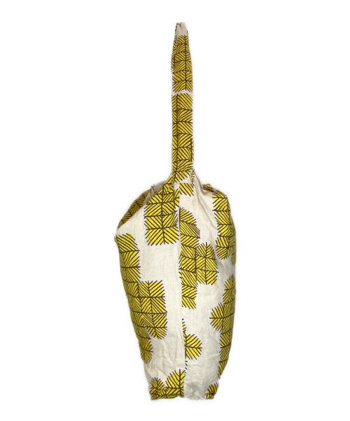 mina perhonen（ミナ ペルホネン）mina perhonen (ミナ ペルホネン) cactus/カクタスショルダーバッグ イエロー×ベージュの古着・服飾アイテム