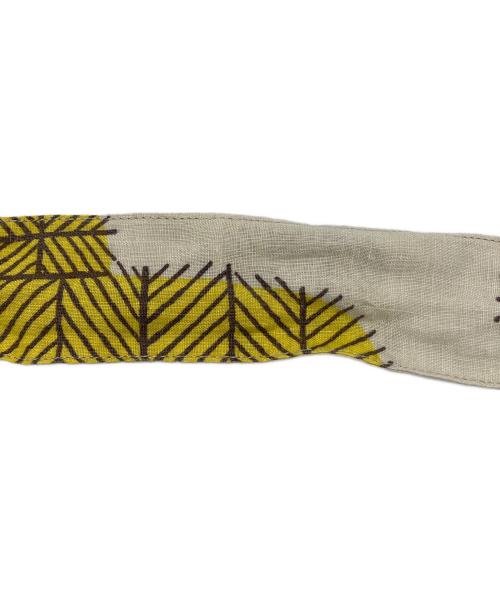 mina perhonen（ミナ ペルホネン）mina perhonen (ミナ ペルホネン) cactus/カクタスショルダーバッグ イエロー×ベージュの古着・服飾アイテム