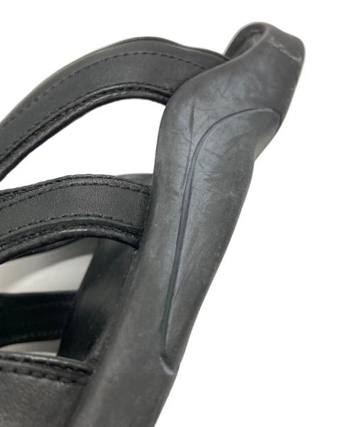OAKLEY（オークリー）OAKLEY (オークリー) 00'sアーカイブレザースライドサンダル ブラック サイズ:27cmの古着・服飾アイテム