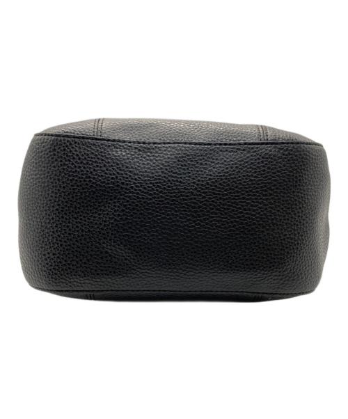 EMPORIO ARMANI（エンポリオアルマーニ）EMPORIO ARMANI (エンポリオアルマーニ) シュリンクレザートートバッグ ブラックの古着・服飾アイテム