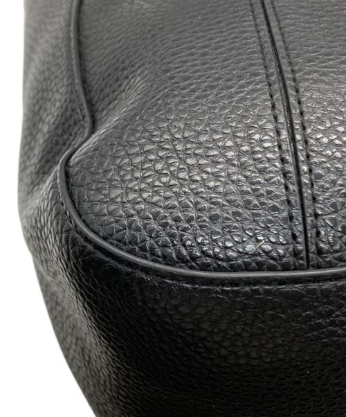 EMPORIO ARMANI（エンポリオアルマーニ）EMPORIO ARMANI (エンポリオアルマーニ) シュリンクレザートートバッグ ブラックの古着・服飾アイテム