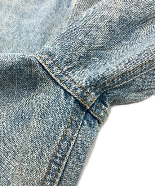 masonprince（メゾンプリンス）masonprince (メゾンプリンス) サイドベルト ワイドフレアデニムパンツ ブルー サイズ:SIZE1の古着・服飾アイテム