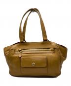 PRADAプラダ）の古着「レザートートバッグ」｜ブラウン