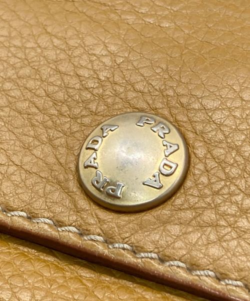 PRADA（プラダ）PRADA (プラダ) レザートートバッグ ブラウンの古着・服飾アイテム