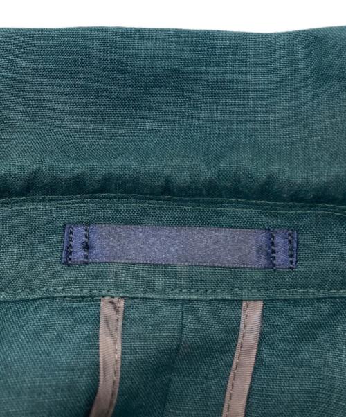 PAUL SMITH（ポールスミス）Paul Smith (ポールスミス) 2Bリネンセットアップ グリーン サイズ:Ｓの古着・服飾アイテム