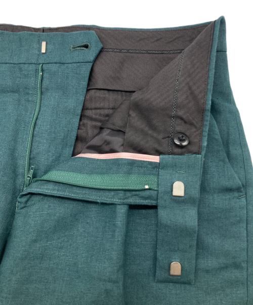 PAUL SMITH（ポールスミス）Paul Smith (ポールスミス) 2Bリネンセットアップ グリーン サイズ:Ｓの古着・服飾アイテム