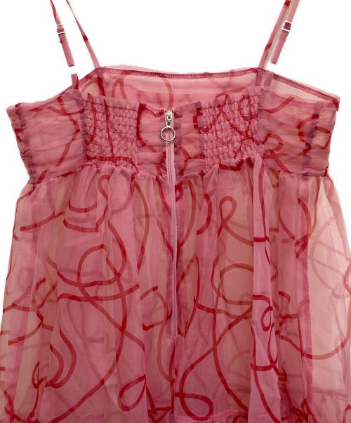 POPPY（ポピー）POPPY (ポピー) UNEUNE ORGANDY CAMI DRESS ピンク サイズ:下記参照の古着・服飾アイテム