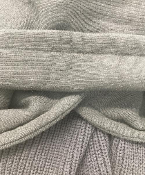 alexanderwang.t（アレキサンダーワンティー）ALEXANDERWANG.T (アレキサンダーワンティー) ロゴクロップドニットパーカー ブラック サイズ:XSの古着・服飾アイテム