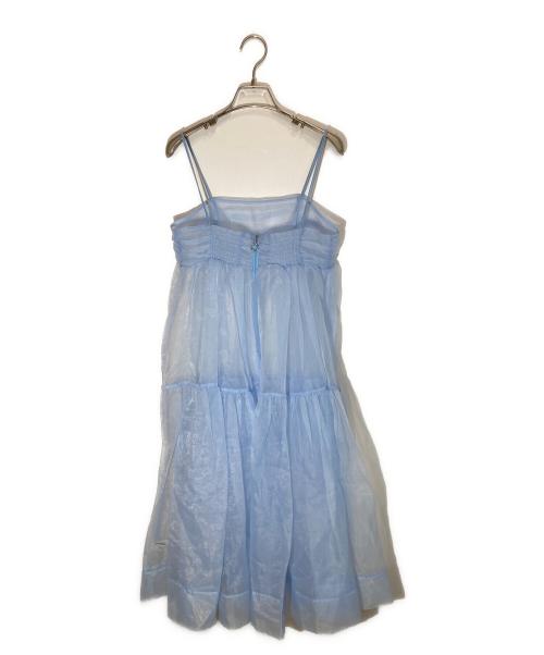 POPPY（ポピー）POPPY (ポピー) Organdy tiered cami dress ブルー サイズ:Sの古着・服飾アイテム