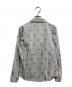 Vivienne Westwood RED LABEL (ヴィヴィアンウエストウッドレッドレーベル) オーヴ柄リボンシャツ グレー×ホワイト サイズ:2：10000円