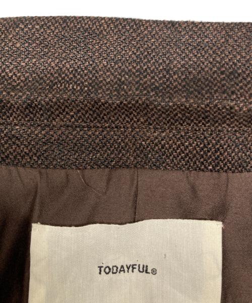 TODAYFUL（トゥデイフル）TODAYFUL (トゥデイフル) Boyfriend Linen Jacket ブラウン サイズ:38の古着・服飾アイテム