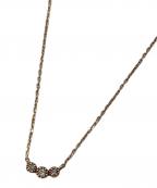 eteエテ）の古着「K10YGレイヤー ダイヤネックレス」